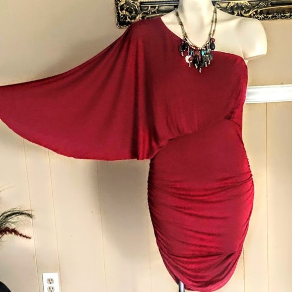 Mystic Dresses & Skirts - Red off the shoulder dress